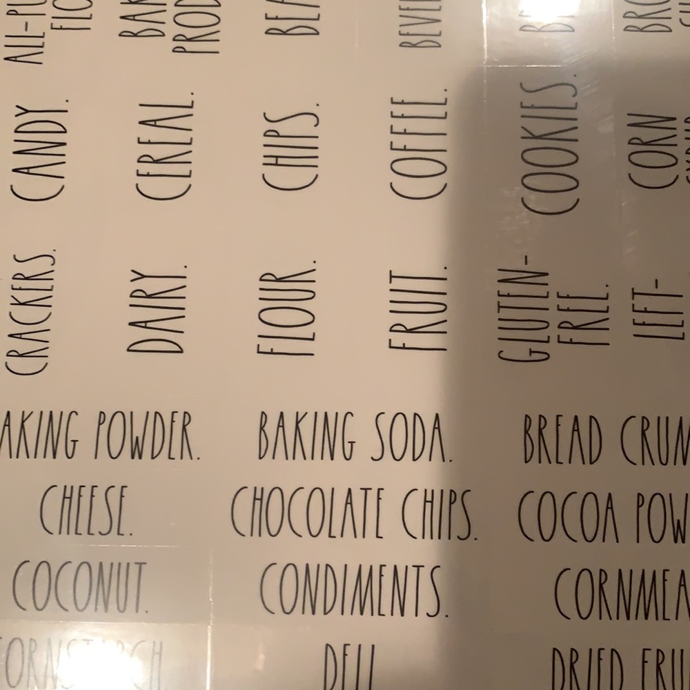 Brand New Rae Dunn Clear Organizing Labels - Picture 2 of 5